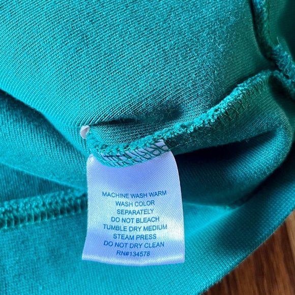 Vineyard Vines Women’s 100% Quarter Zip Sweater Green. Small - Picture 4 of 7